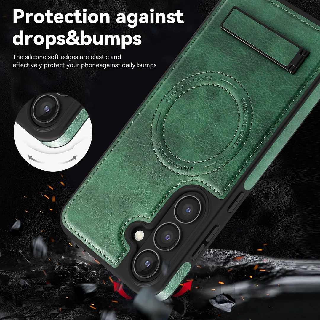 Samsung Galaxy Z Fold 6 Leather Case Magnetic Protective Case Holder Phone Case