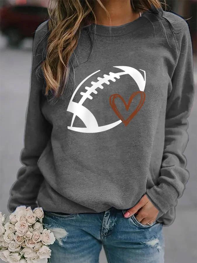 Women's Football Lover Casual Sweatshirt socialshop