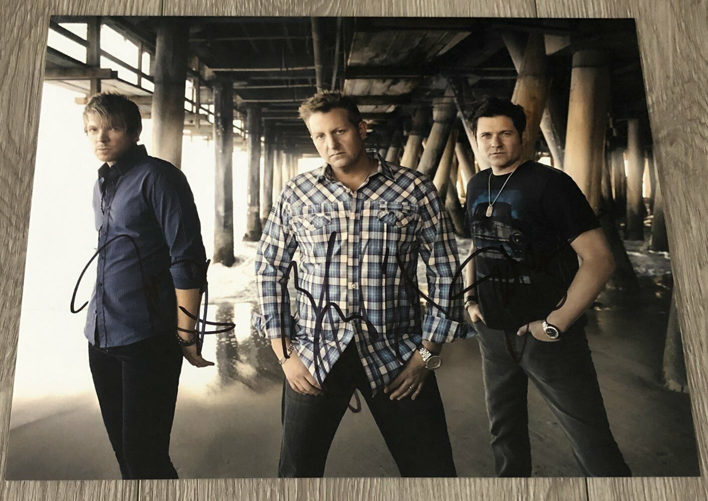 RASCAL FLATTS GARY LEVOX +2 SIGNED AUTOGRAPH 11x14 Photo Poster painting C w/EXACT PROOF