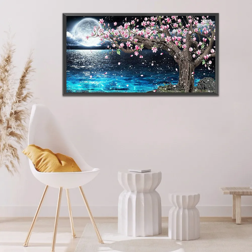 Diamond Painting - Full Round Drill - Moon Peach Blossoms(80*30cm)