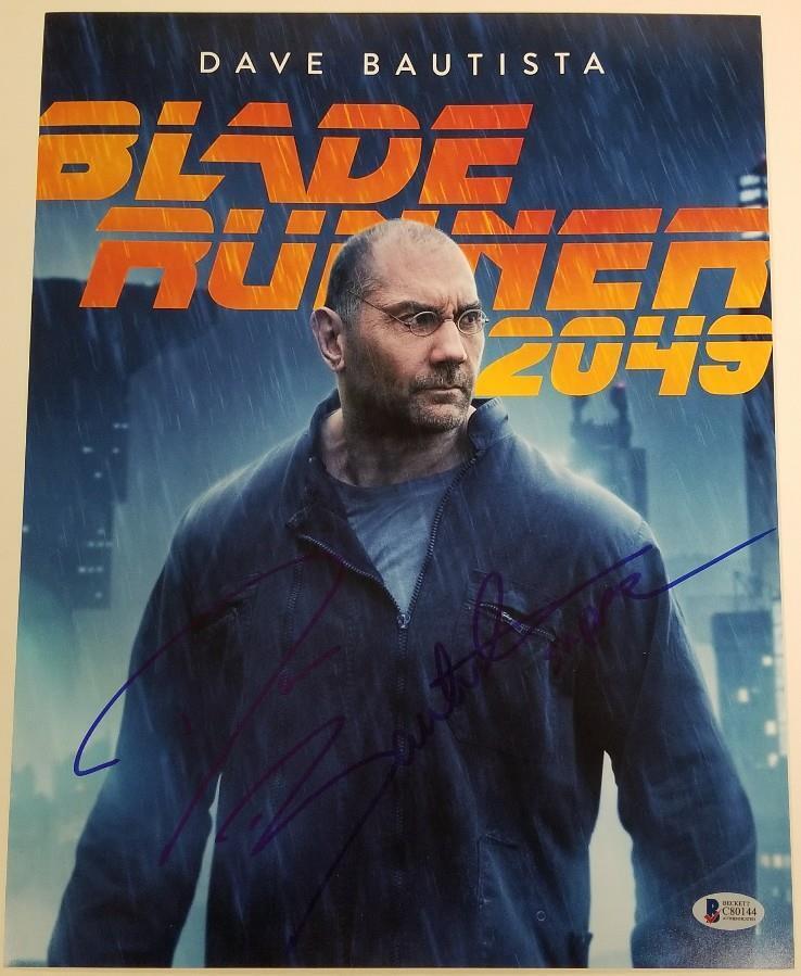 DAVE BAUTISTA Signed 11x14 Blade Runner 2049 SAPPER MORTON #1 ~ Beckett BAS COA