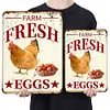 Farm Fresh Eggs - Vintage Metal Signs - 20*30cm/30*40cm