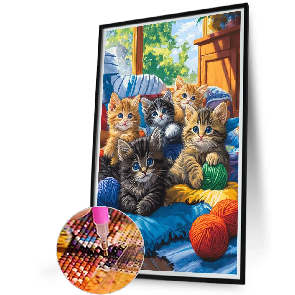 Diamond Painting - Full Round Drill - Cat(Canvas|40*60cm)