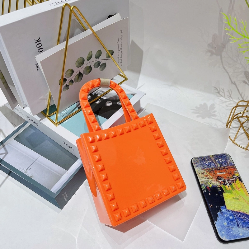 Women’s Mini All Seasons Pvc Solid Color Fashion Square Open Handbag