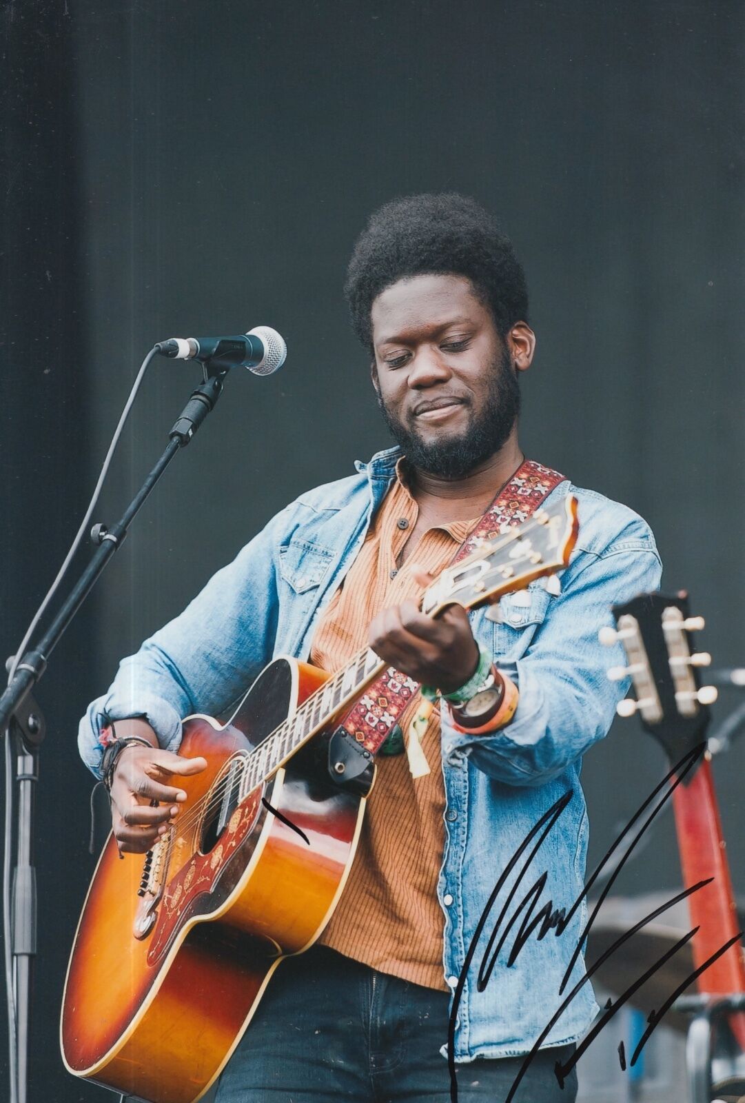 Michael Kiwanuka Hand Signed 12x8 Photo Poster painting.