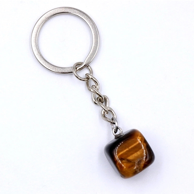 Fashion Irregular Natural Stone Keychain 1 Piece