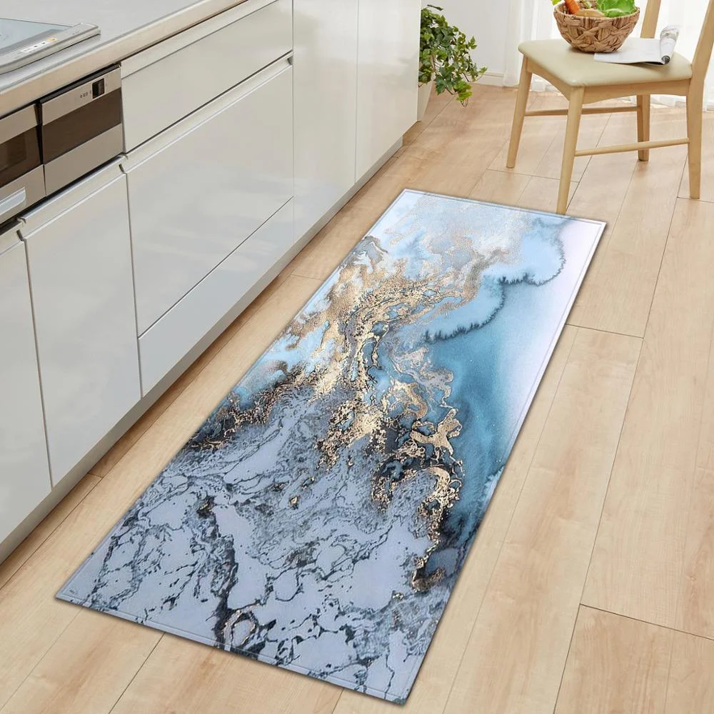 Kitchen Mat Bedroom Entrance Door mat Living Room Carpet Home Hallway Floor Decoration  Bathroom Non-slip Absorbent Rug