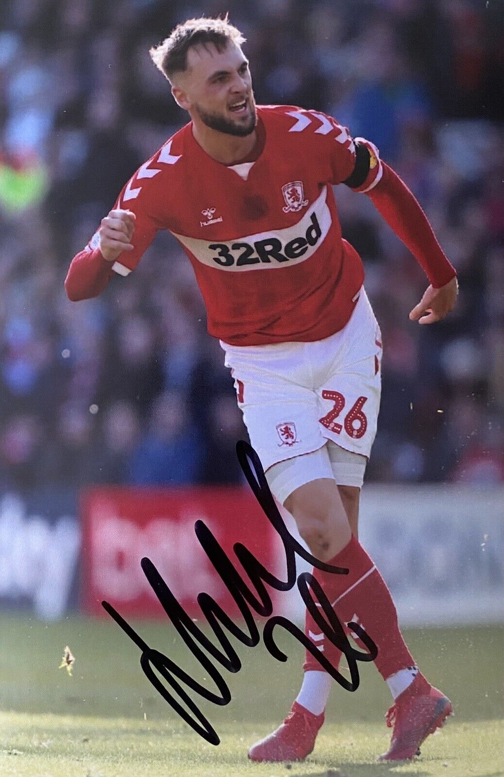 Lewis Wing Genuine Hand Signed Middlesbrough 6X4 Photo Poster painting