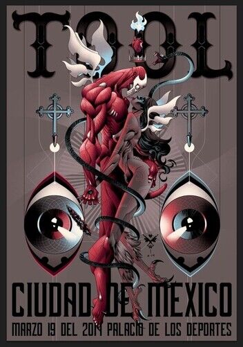 TOOL POSTER - 2014 TOUR MEXICO - Photo Poster painting QUALITY INSERT -  POST