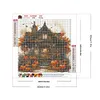 Halloween Pumpkin Street-Full Round Diamond Painting 30*30CM