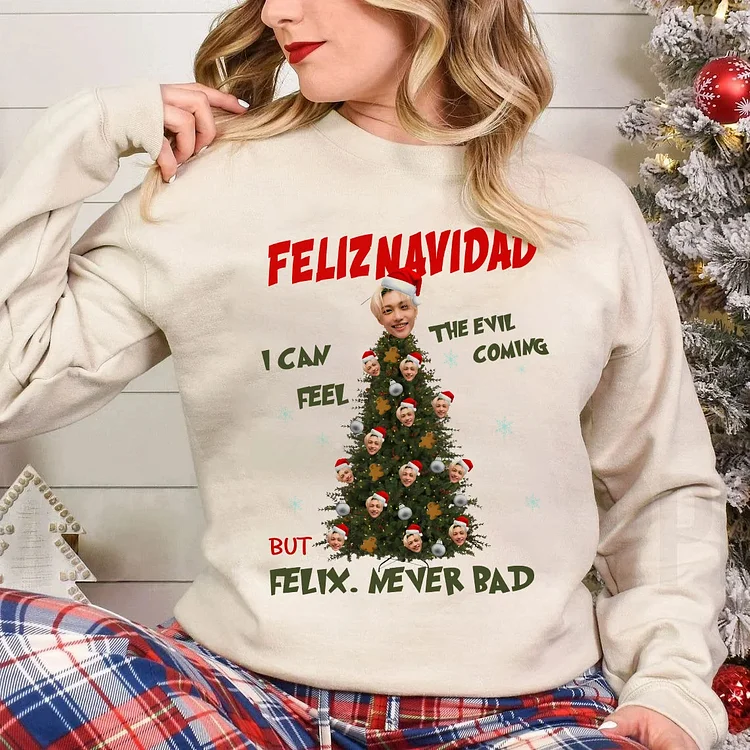 Stray Kids Christmas Felix Never Bad Sweatshirt