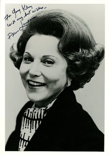 ANN LANDERS Signed Photo Poster painting