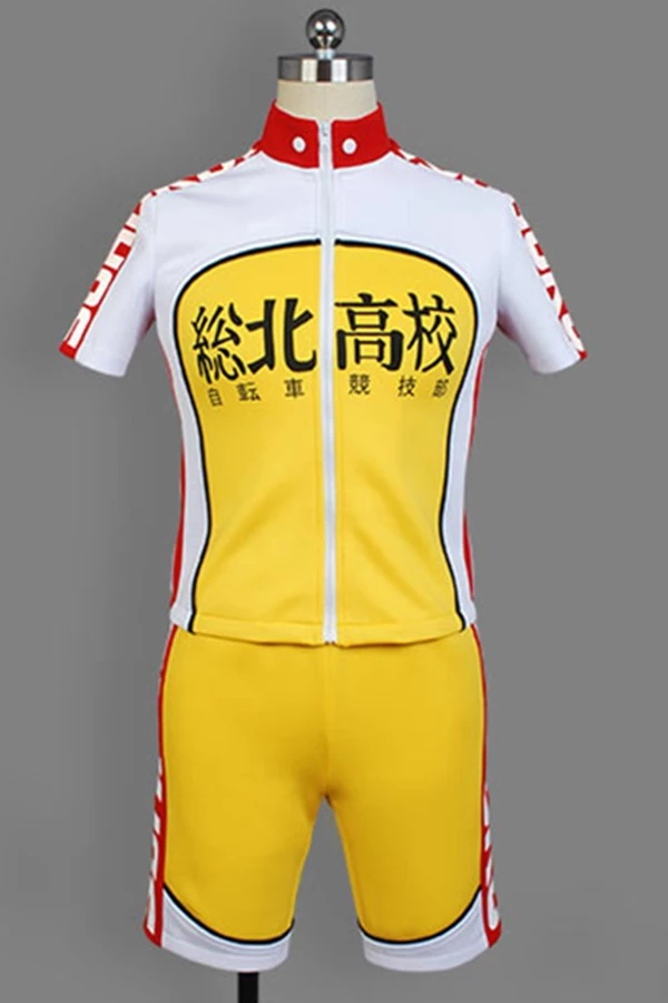 yowamushi pedal sohoku members bicycle race suit costume cosplay