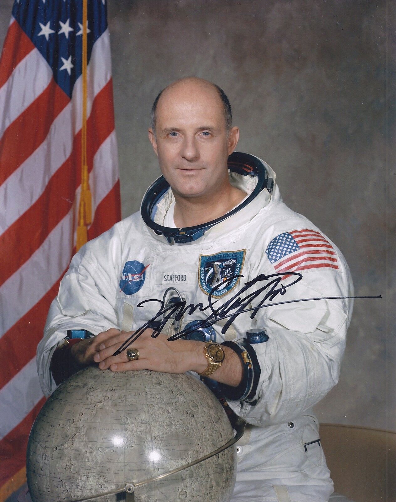 TOM STAFFORD APOLLO 10 SIGNED 10x8 Photo Poster paintingGRAPH - UACC AFTAL RD AUTOGRAPH