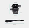 Metal Hydraulic Damping Pan Head SLR Camera Mobile Phone Universal Aka Base Portable Handle Panoramic Pan Head Professional Tripod Monopod Slide Rail Photography Camera Tripod Accessories