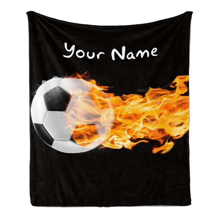 Personalized Soccer Blanket for Comfort & Unique| BKKid200