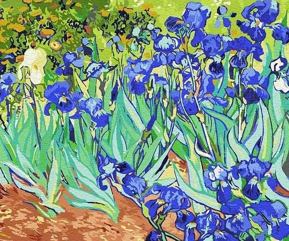 

Vincent Van Gogh Irises – Paint By Numbers - 40*50CM, 501 Original