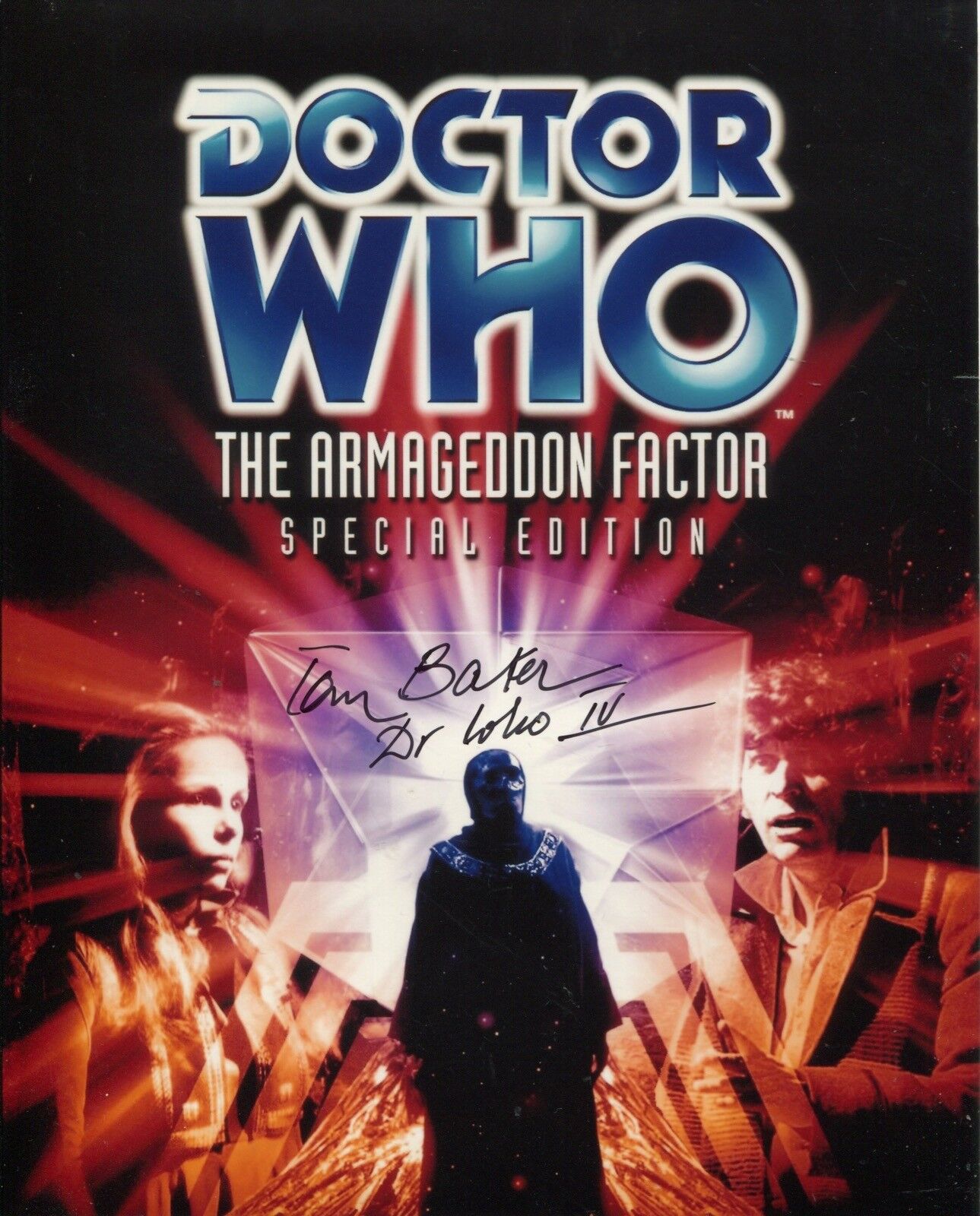 Actor Tom Baker signed DOCTOR WHO THE ARMAGEDDON FACTOR 8x10 Photo Poster painting UACC DEALER