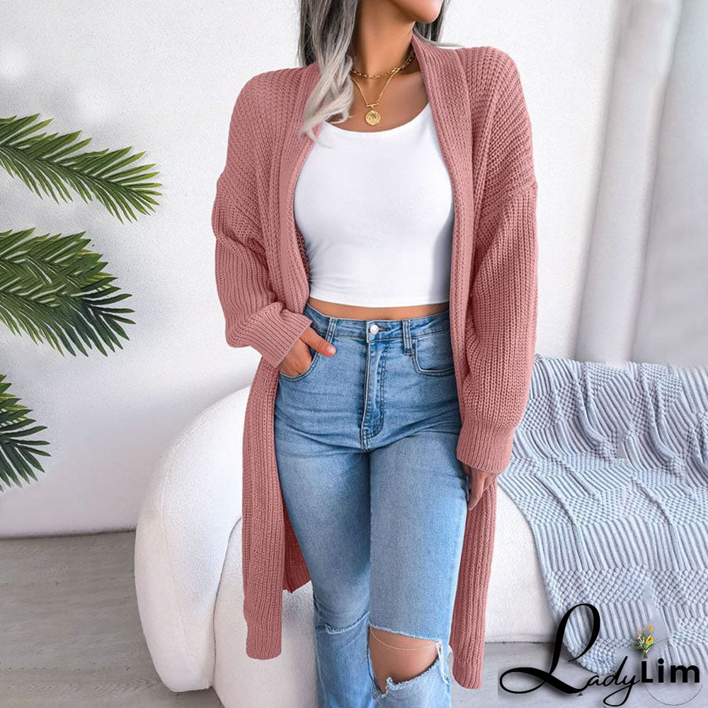 Casual Solid Colour Cardigan
