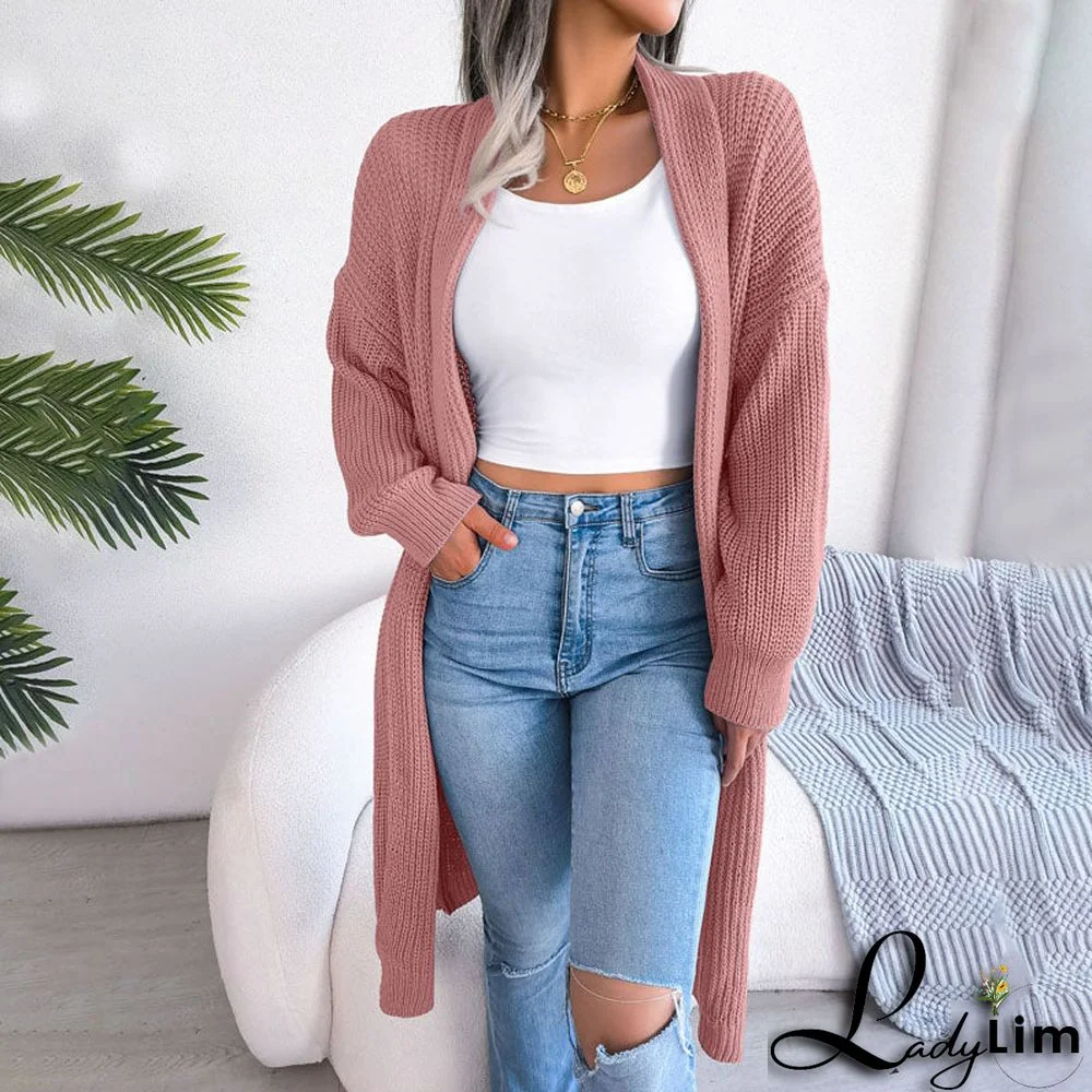 Casual Solid Colour Cardigan