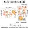 Lovely Flower Garden Self Adhesive Wall Sticker Home Kindergarten Decor