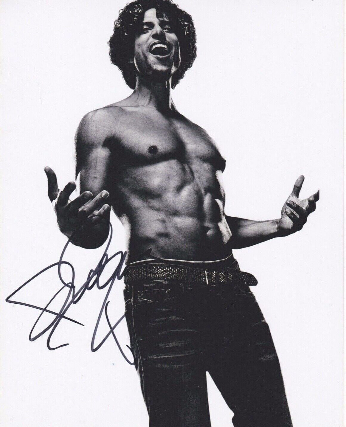 Signed Original B&W Photo Poster painting of Adam Rodriguez of Magic Mike XXL