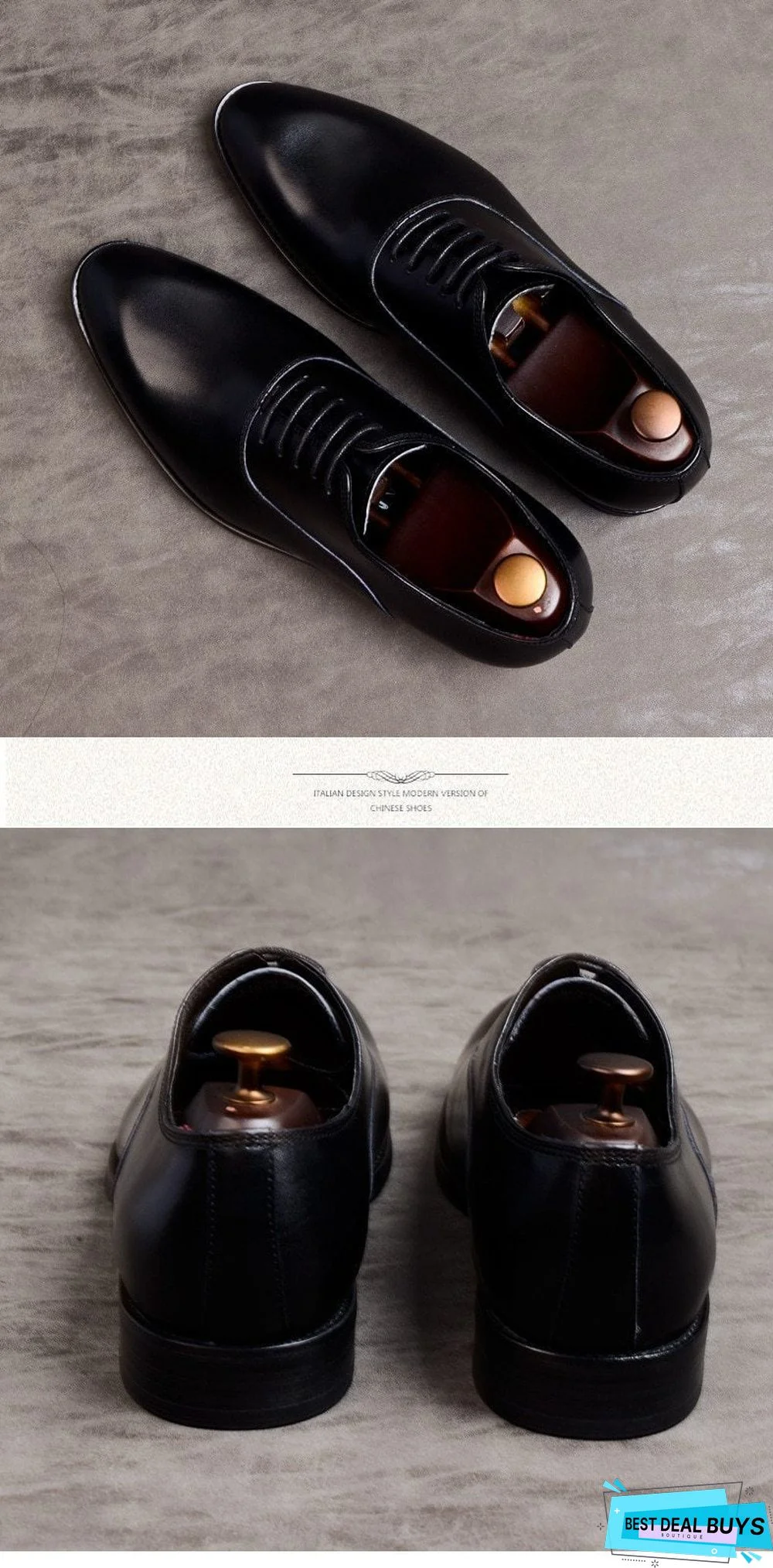 Men Formal Shoes Genuine Leather Italian Designer Shoes