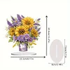 Flower Bouquet Table Top Diamond Painting Ornament Kits Desktop Diamond Art Kits