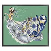 Nightingale Fairy-14CT Stamped Cross Stitch 50*43cm/19.69*16.93in tapestrymarket