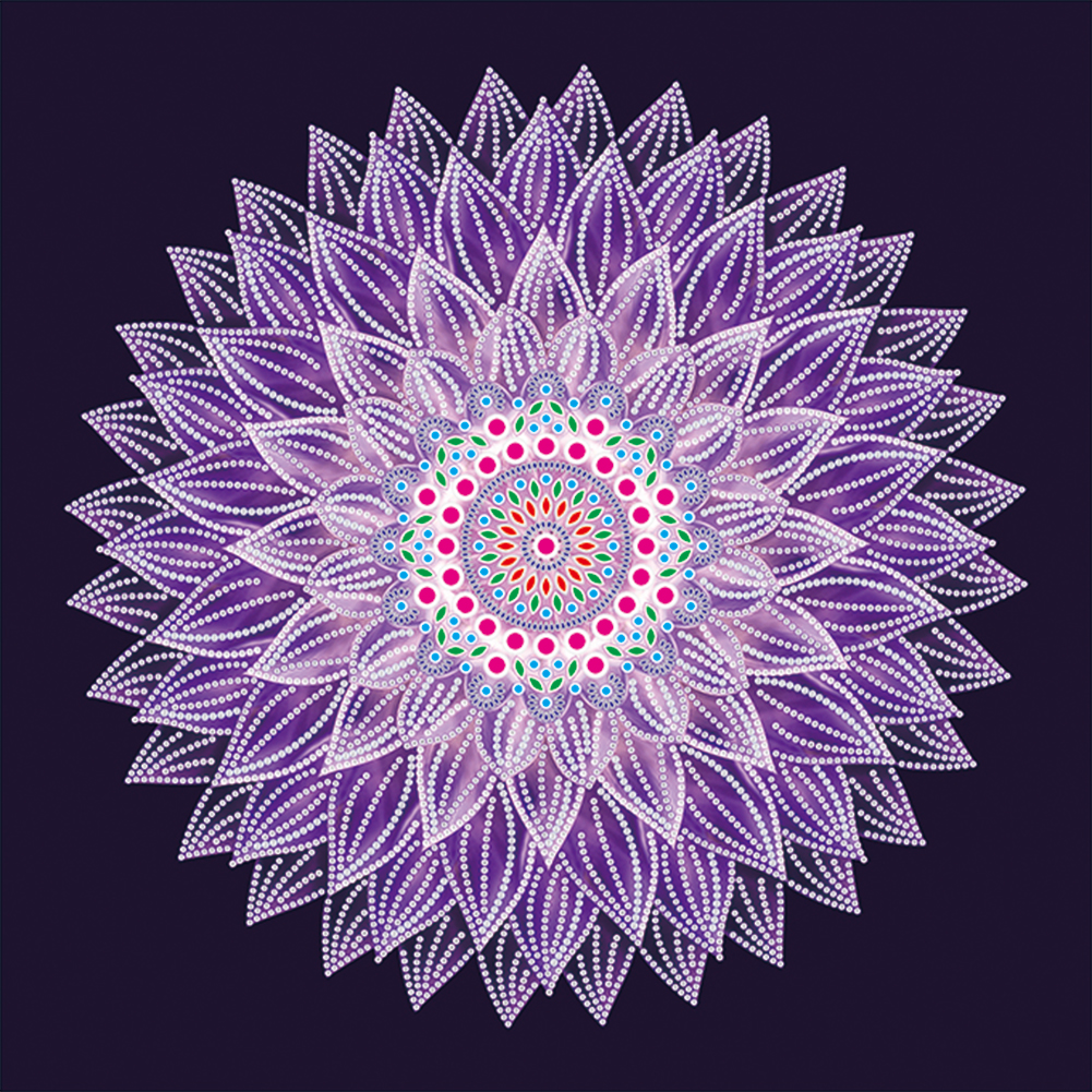 

40*40CM - Special Shaped Diamond Painting - Dream Flower, 501 Original