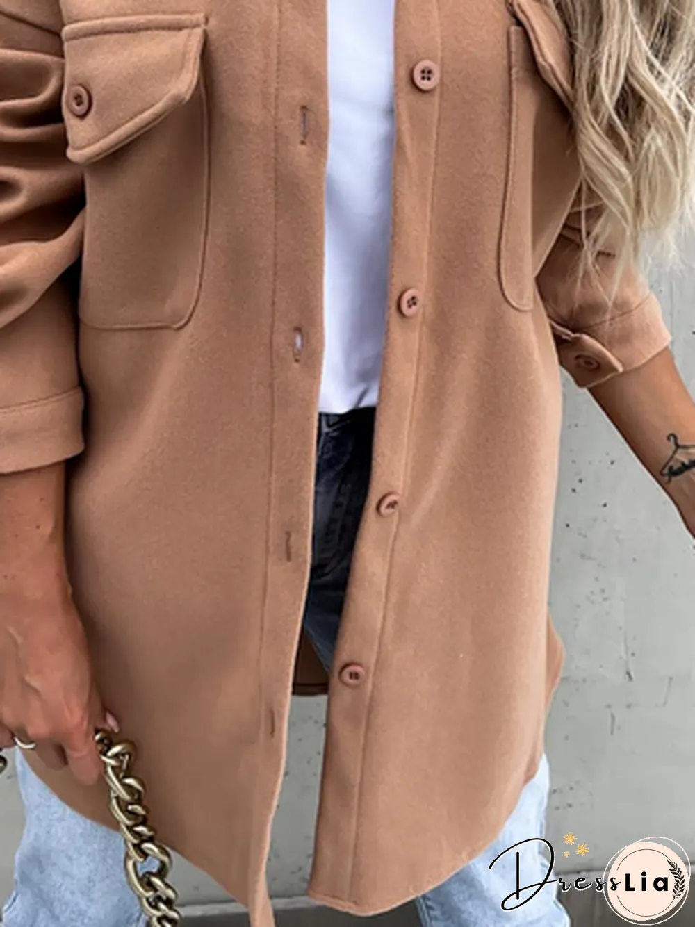 Plain Casual Jacket