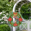 Christmas Wreath with Keychain & Lamp Belt - 5D DIY Craft Pendant - 27.5*26.8CM