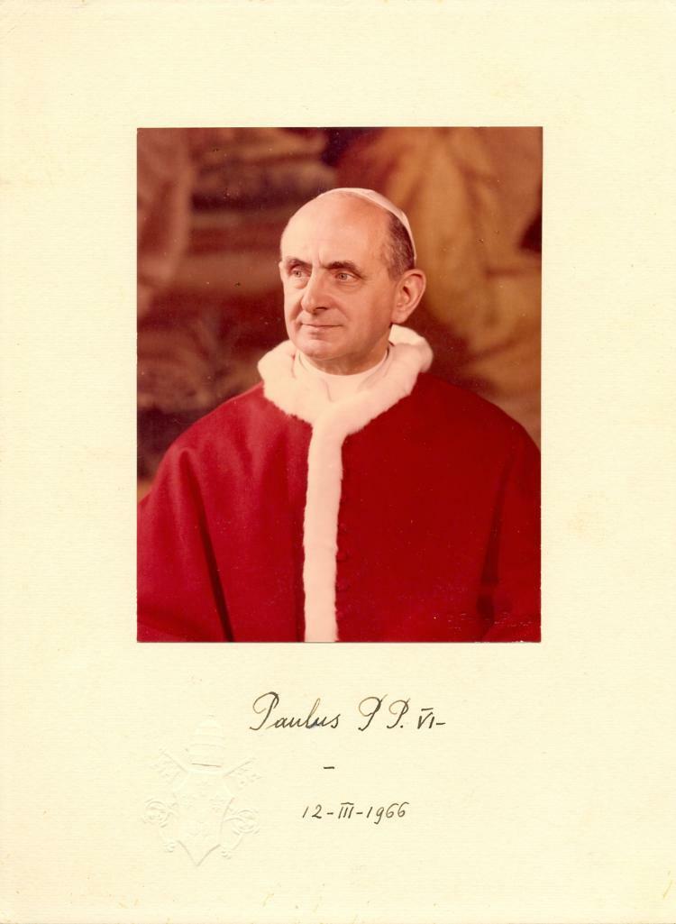 POPE PAUL VI Signed Photo Poster paintinggraph - Roman Catholic Pope (1963-78) - preprint