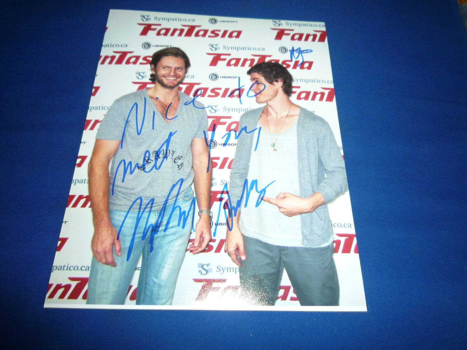 NATHAN GRUBBS and MARC SENTER signed autograph 8x10 (20x25 cm) In Person BRAWLER