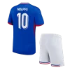 MBAPPE #10 France Home Kids Soccer Jerseys Kit EURO 2024