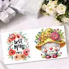 uk.everydayedeals 6Pcs DIY Diamond Painting Greeting Card - Mothers Day Gnome