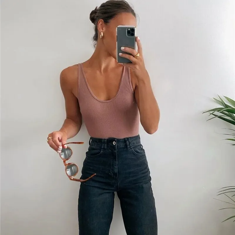Sexy Bodysuit Women Off Shoulder Body Top Streetwear Bodysuits suit clothes para catsuit clothing size Solid O Neck Sleeveless