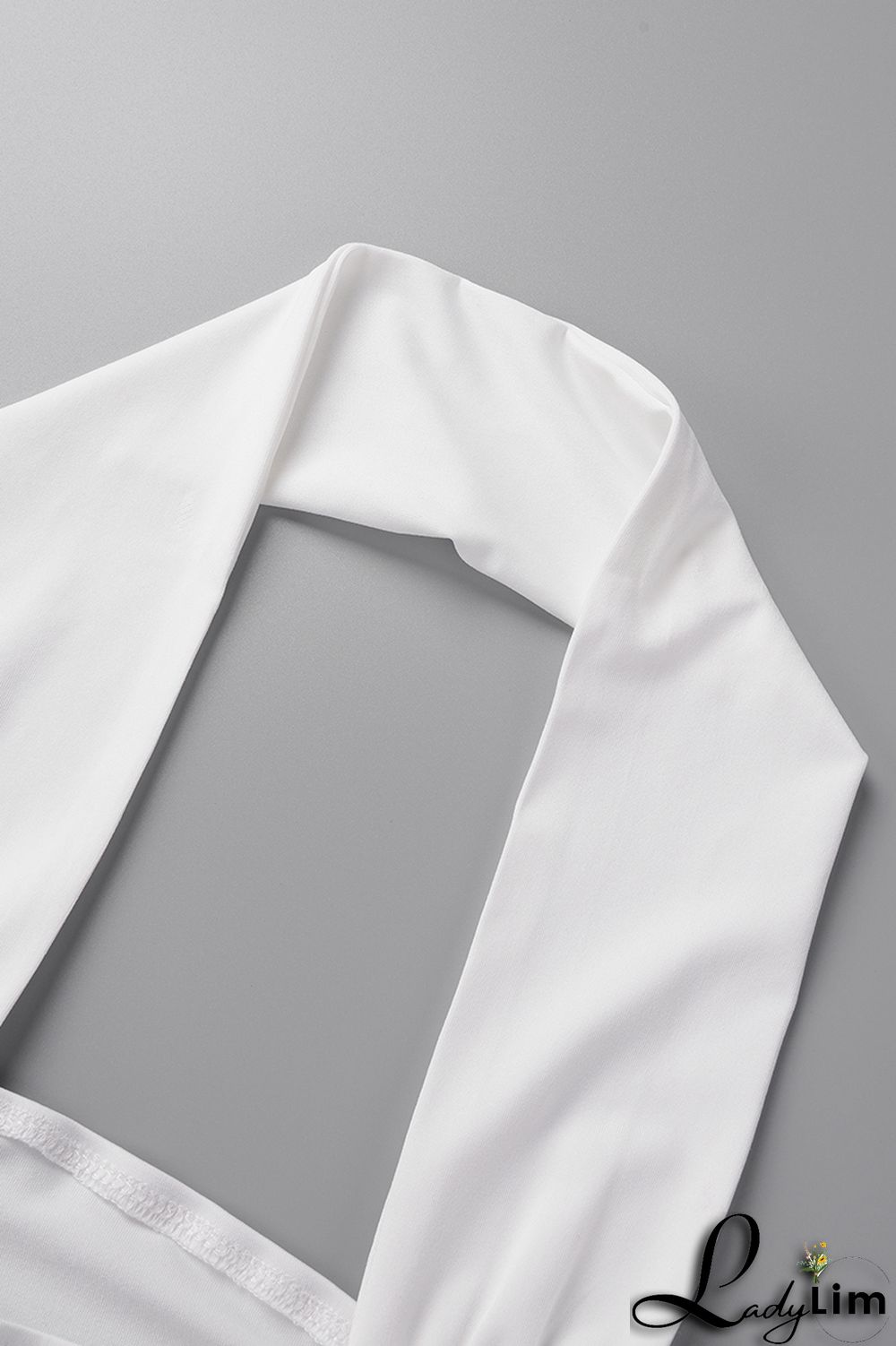 Black Sexy Solid Patchwork Halter Tops