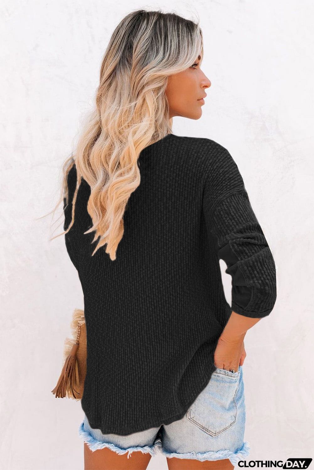 Cotton Knit Grommet Top