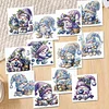 12Pcs Lavender Gnome DIY Diamond Painting Greeting Cards for Adult Holiday Gifts