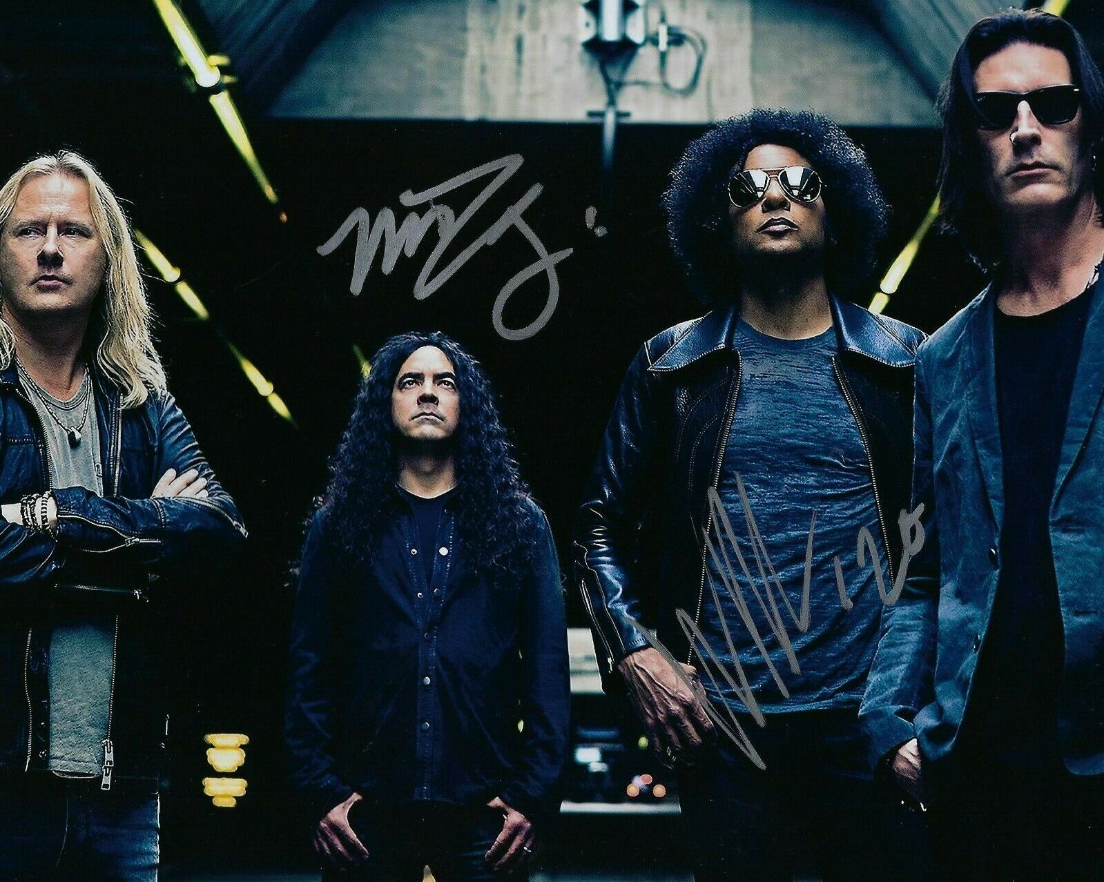 GFA William DuVall & Mike Inez * ALICE IN CHAINS * Signed 8x10 Photo Poster painting A2 COA