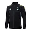25/26 Juventus black long zipper Training Jacket Set