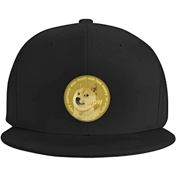 Funny Snapback Hat Shiba Doge Trucker Hat Hip Hop Classic Plaid Flat Baseball Cap Black Adult Unisex Four Seasons Casual Caps