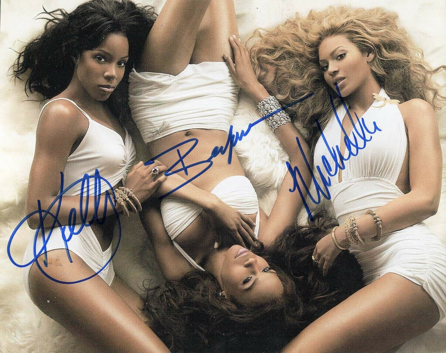 Destiny`s Child R&B autographs, signed group Photo Poster painting