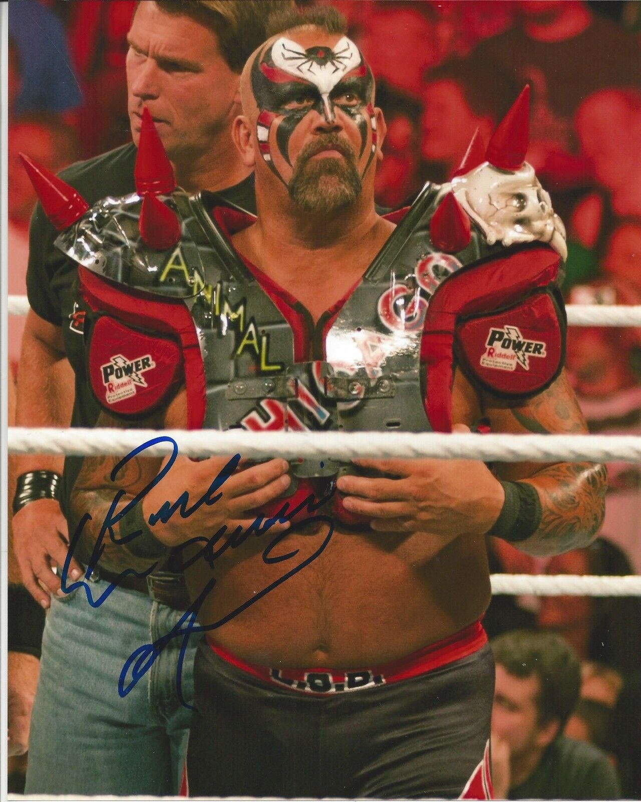 Animal WWE Autographed 8x10WCW NWA Road Warriors LOD 5