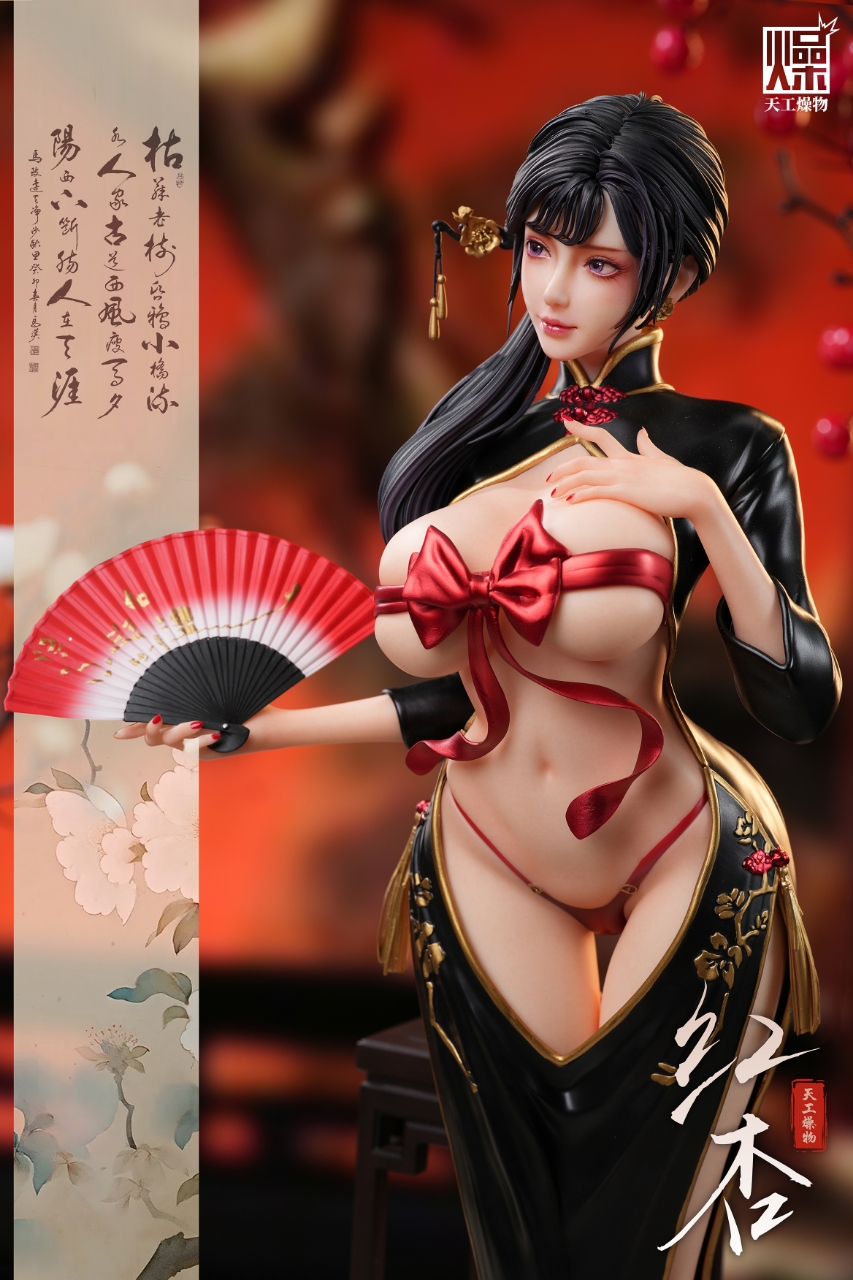 TGZW Studio - Uniform Series Part 3: Cheongsam Red Apricot (Licensed) 1/4 Statue(GK)-