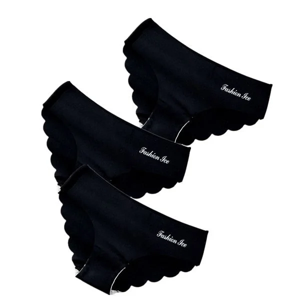 3PCS/Set Women Seamless Lingerie Female Thongs Sexy Underwear Woman Invisible Low-Rise Underpant Women's Panties Bikini Briefs