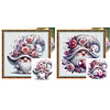 (US Local)Rose Gnome-11CT Stamped Cross Stitch Kit(40x40cm)