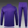Joyfball 2025/2026 Real Madrid Half-Pull Training Suit Purple Retro Version Football Shirt 1:1 Thai Quality