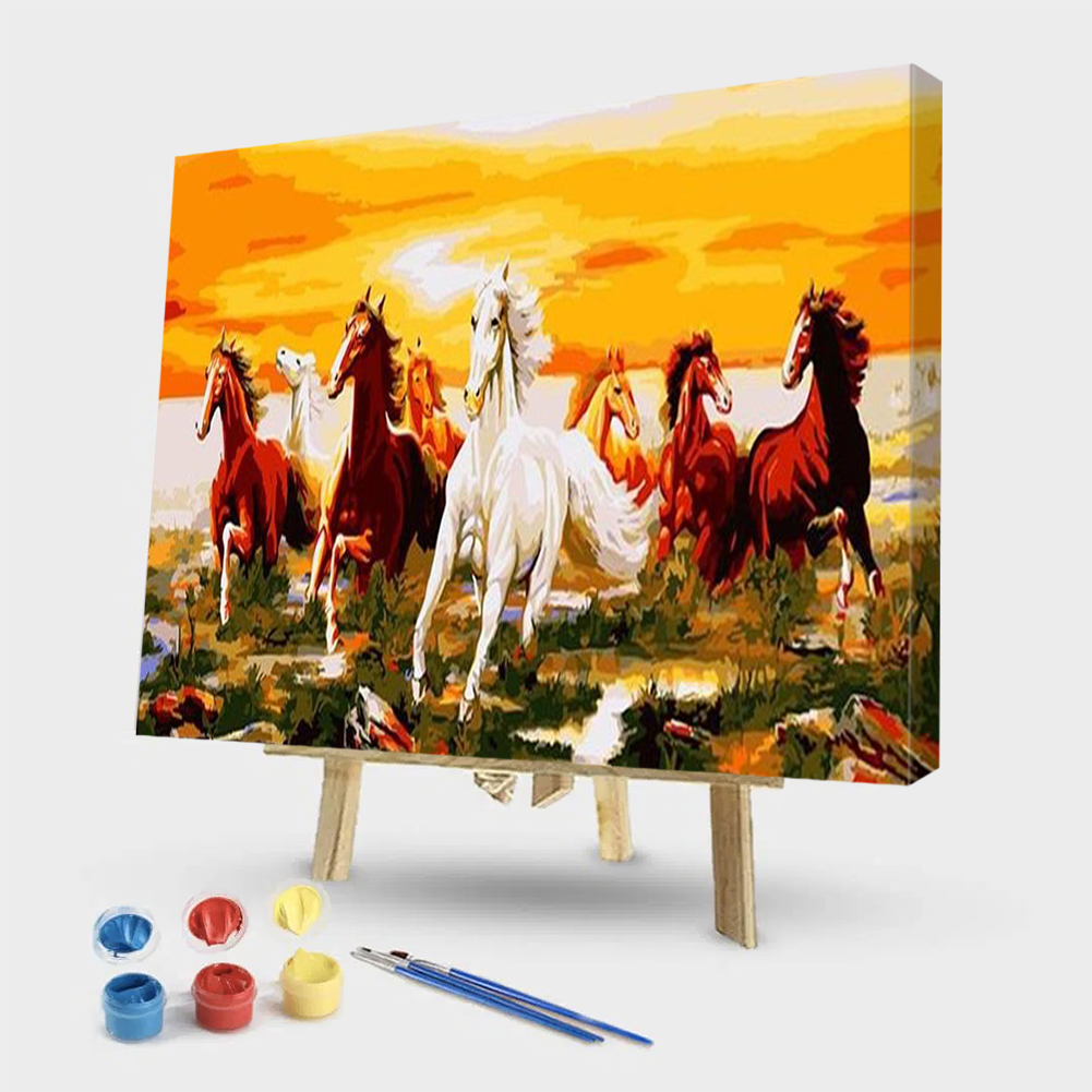 

50*40CM - Paint By Numbers - Horse, 501 Original